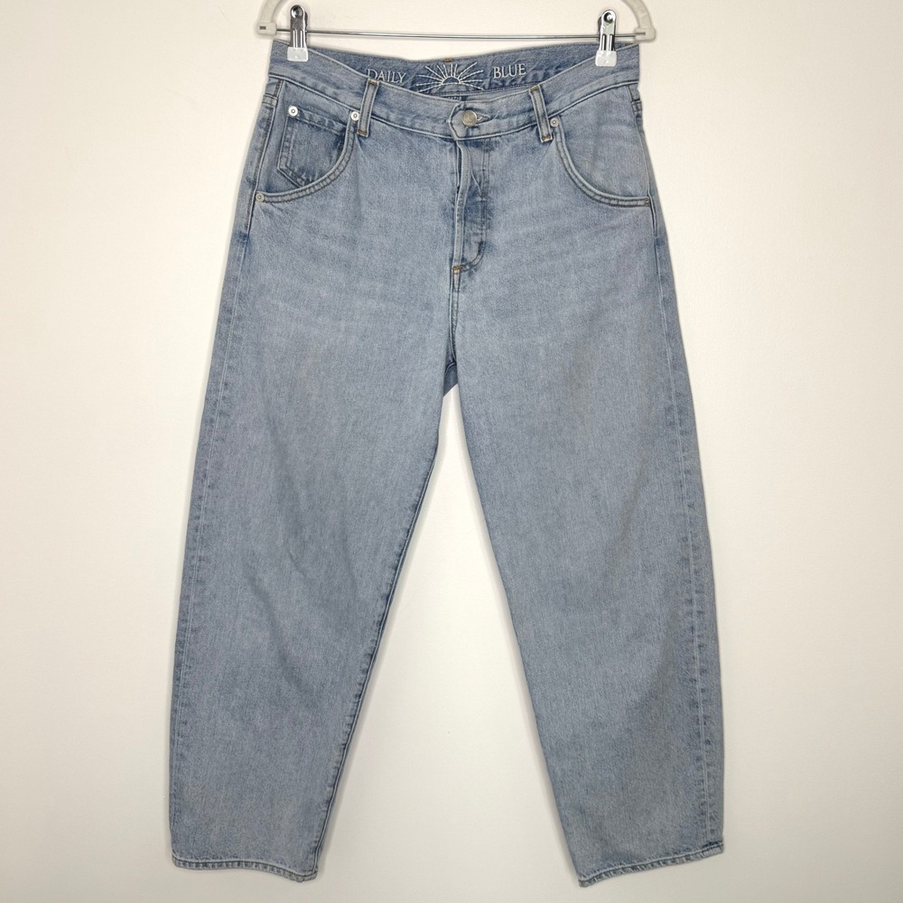 Daily Blue Mantra Jeans Wide Barrel Size 28 Color-Lake